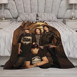 Photo 1 of Tokio Band Hotel Super Soft Flannel Blanket Personality Fashion Air Conditioning Blanket Room Decor Bedding (40"x50"-F)
