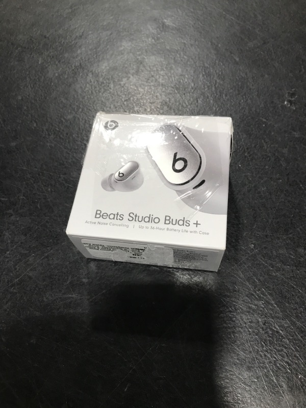 Photo 5 of Beats Studio Buds + | True Wireless Noise Cancelling Earbuds, Enhanced Apple & Android Compatibility, Built-in Microphone, Sweat Resistant Bluetooth Headphones, Spatial Audio - Cosmic Silver Cosmic Silver Studio Buds + Without AppleCare+