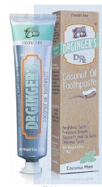Photo 1 of Doctor Ginger's Coconut Oil Care 2pc Bundle, All-Natural Toothpaste (4oz) 2 Pack