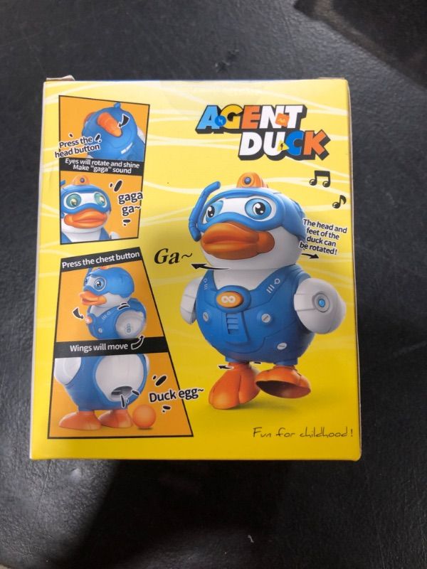 Photo 1 of Fullware Agent Duck Funny 17 Pcs Assembled STEM Building Interactive Animal Toy, with DIY Stickers, Eggs Laying, Eyes Rotating & Glowing, Wings Moving, Quack-Quack Sound for Kids Gift Idea Ages 3+