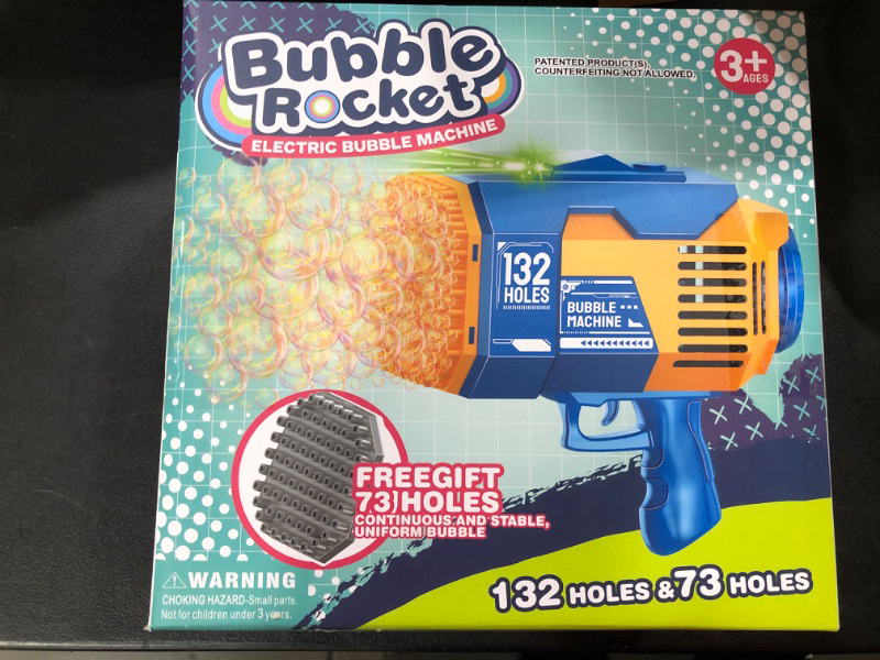 Photo 1 of Bubble Rocket Electric Bubble Machine 132 Holes+73 Extra Holes