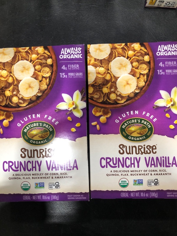 Photo 2 of 2 PACK Nature's Path, Organic Gluten-Free Crunchy Vanilla Cereal, 10.6 Oz
