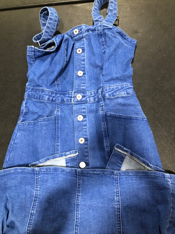 Photo 1 of WOMENS JEAN OVERALL DRESS SIZE UNKNOWN