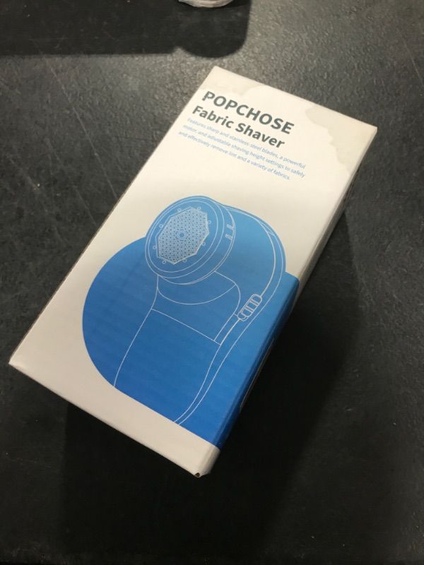 Photo 1 of POPCHOSE Fabric Shaver, Lint Remover for Clothes, Electric Lint Shaver with 6-Leaf Blades, Sweater Shavers to Remove Pilling for Clothing, Couch, Furniture, Fuzz, Lint Ball, Bobbles, USB Rechargeable Grayish White