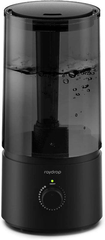 Photo 1 of raydrop Humidifiers for Bedroom, Cool Mist Humidifiers for Babies, 1.70L Quiet Ultrasonic Humidifier, Space-Saving, Filterless, Auto Shut Off - (0.45 Gallon, US 110V)
