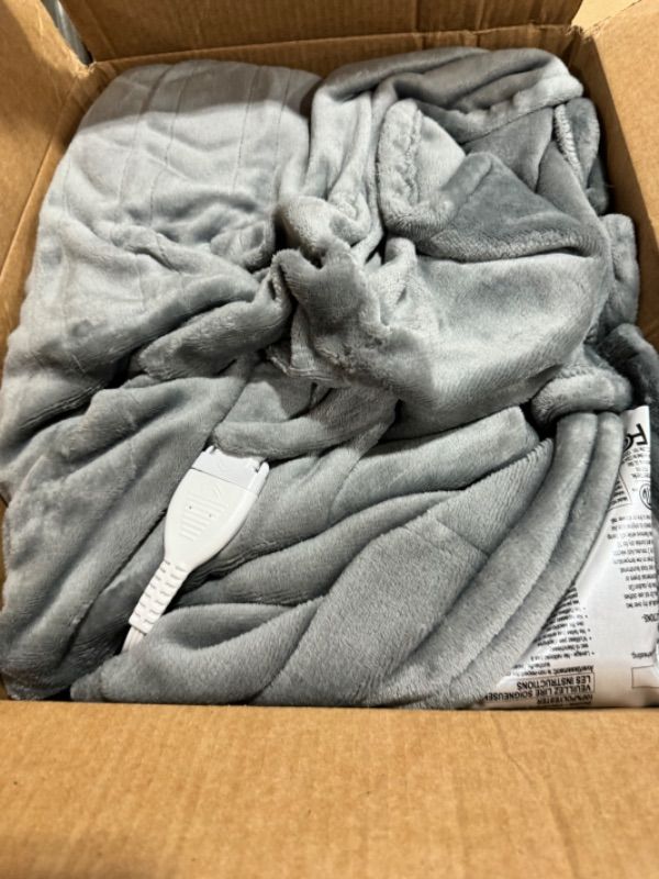 Photo 2 of Gray Heated Blanket