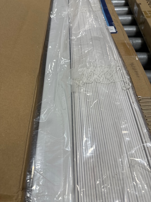 Photo 1 of 2" Cordless Faux Wood Blind 42.5" W X 60" H, Inside Mount
