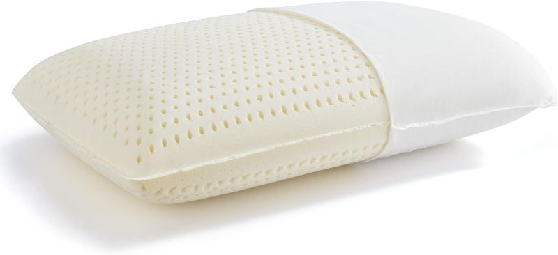Photo 1 of 100% Talalay Latex Pillow, Extra Soft Latex Pillow for Sleeping (Standard Size), Bed Pillow for Back, Side and Stomach Sleepers, Helps Relieve Shoulder and Neck Pain [Breathability][High Elasticity]
