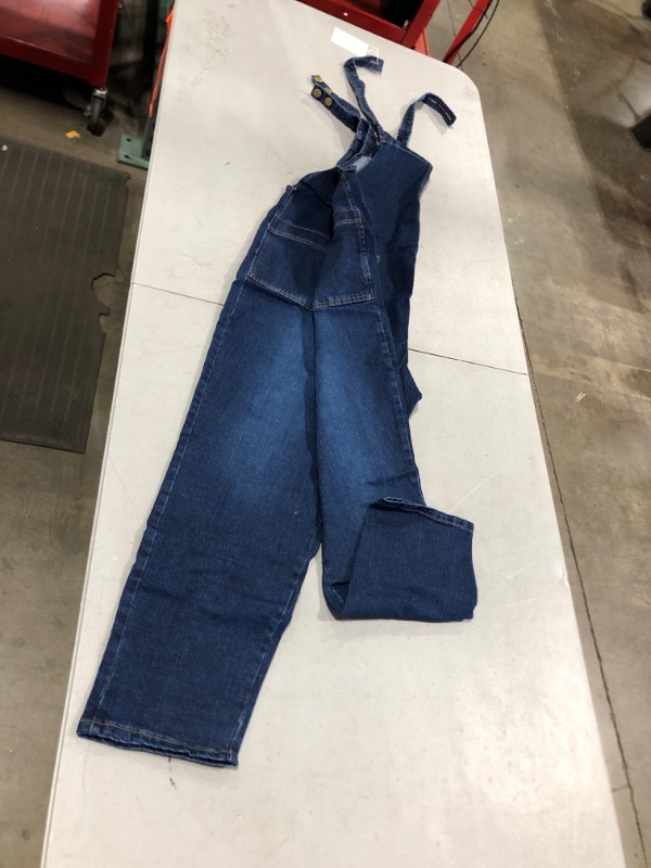 Photo 1 of Flygo Womens Loose Baggy Overalls Denim Cropped Harem Pant Jeans Jumpsuits Romper with Pockets
