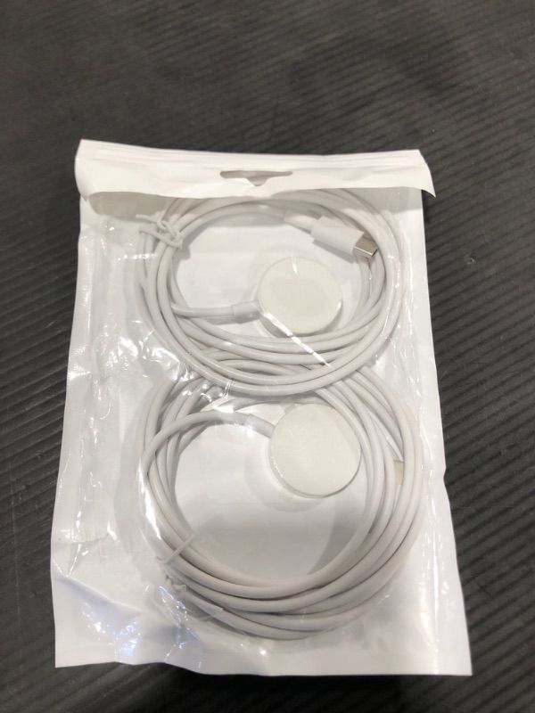 Photo 2 of JUD ???? ???????? for Apple Watch Charger USB-C Cable 2Pack 6.6ft/2m, Fast Charger Wireless Charging Cable Compatible with Apple Watch Charger Series 8/7/6/5/4/3/2/1/SE
