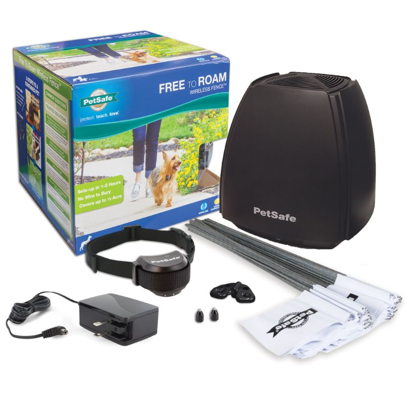Photo 1 of PetSafe Stay & Play Wireless Fence with Replaceable Battery Collar for Dogs, 5.7 LB
