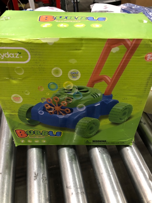Photo 2 of Bubble Lawn Mower Toy with Music and Real Lawn Mover Sounds, Indoor and Outdoor Fun and Healthy Exercise for Kids, Toddlers, Girls and Boys
