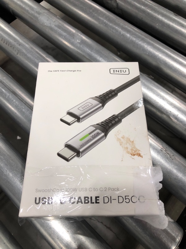 Photo 2 of INIU USB C to USB C Cable, 100W [2-Pack 6.6ft]