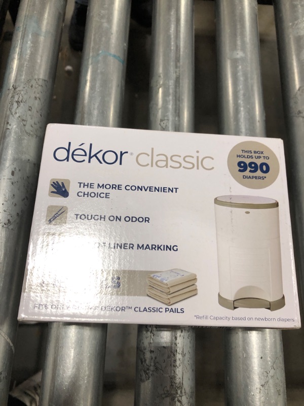 Photo 2 of Dekor Classic Diaper Pail Refills | 2 Count | Most Economical Refill System | Quick & Easy to Replace | No Preset Bag Size – Use Only What You Need | Exclusive End-of-Liner Marking | Baby Powder Scent
