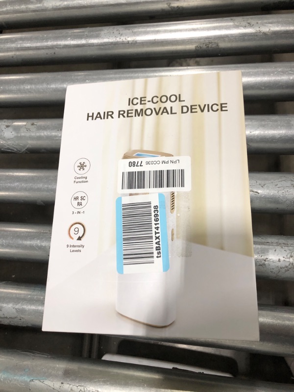 Photo 1 of IPL Hair Removal, Laser Hair Removal with Cooling for Women and Men, AMOTAOS 3-in-1 At-Home Permanent Hair Removal Device 9 Levels Upgrade 999900 Flashes for Face Armpit Arm Bikini Line Leg Whole Body White&Gold