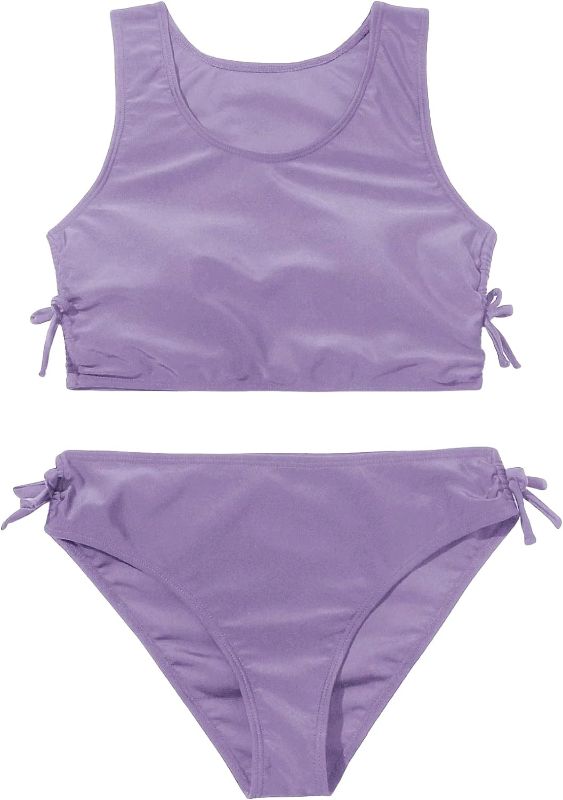 Photo 1 of SOLY HUX Girl's Drawstring Side Bikini Bathing Suits 2 Piece Swimsuits SIZE 14
