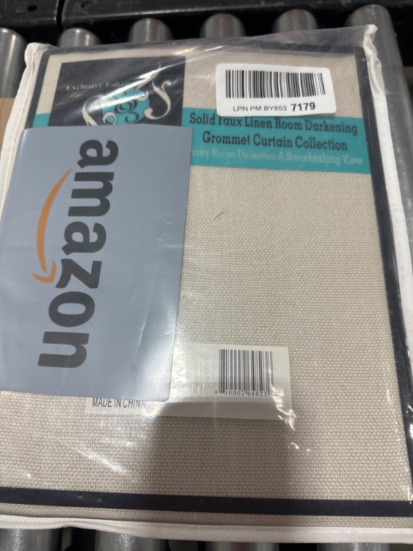 Photo 2 of HPD Half Price Drapes Grommet Linen Curtains 120 Inches Long Room Darkening Curtains for Bedroom & Living Room (1 Panel), 50W x 120L, Oatmeal Oatmeal 50W x 120L