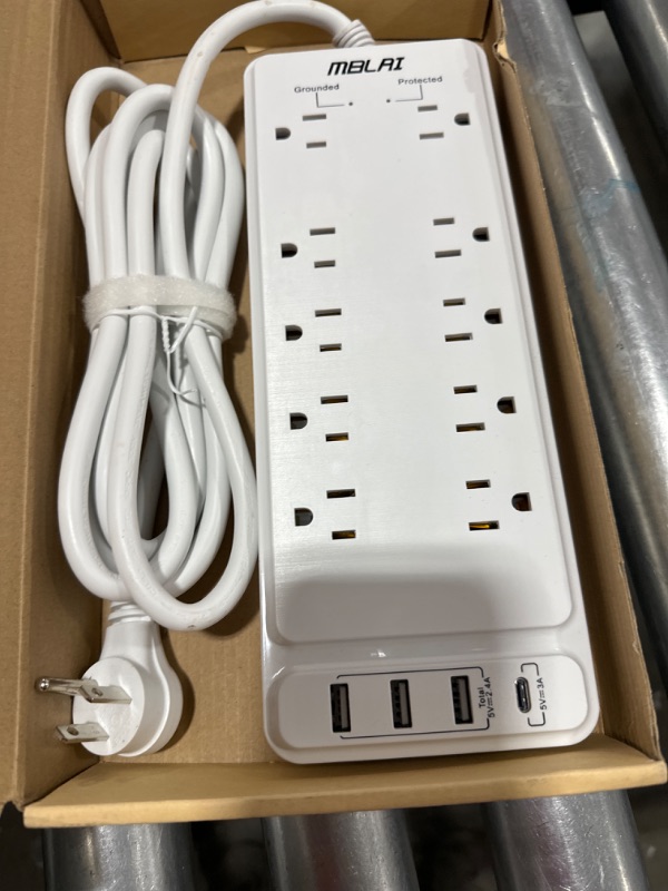 Photo 1 of 10-Outlet Power Strip Surge Protector with  USB Ports