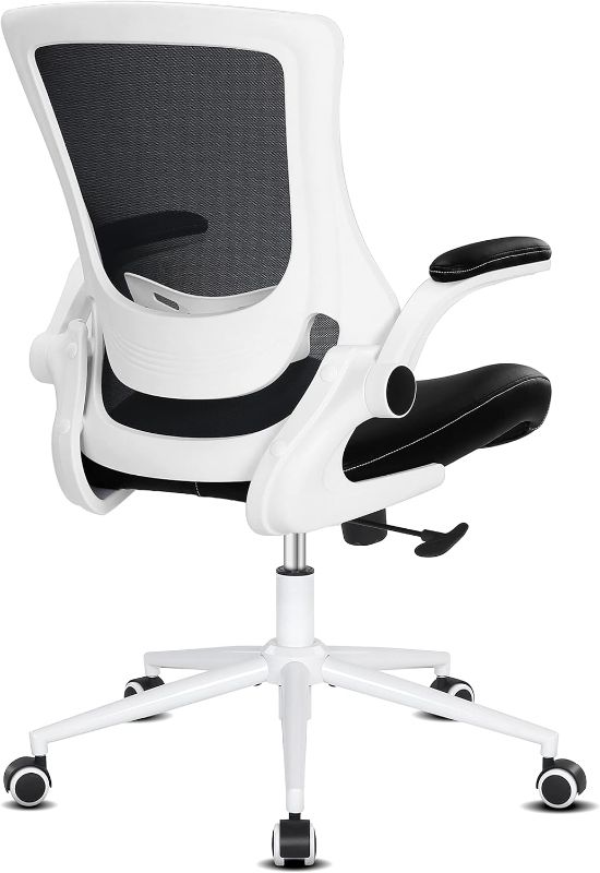 Photo 1 of Misolant Desk Chair, Ergonomic Office Chair, Mesh Office Chair with Adjustable Lumbar Support and Height, Mid Back Ergonomic Desk Chair Comfortable Office Chair
