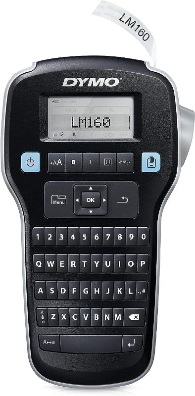 Photo 1 of DYMO LabelManager 160 Portable Label Maker Bundle, Easy-to-Use, One-Touch Smart Keys, QWERTY Keyboard, Large Display, For Home & Office Organization, Includes 3 D1 label cassettes Machine