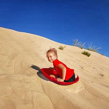 Photo 1 of Adventurer Sled — 1 Rider Kids' Plastic Saucer for Year-Round Fun on Sand and Grass Hills
