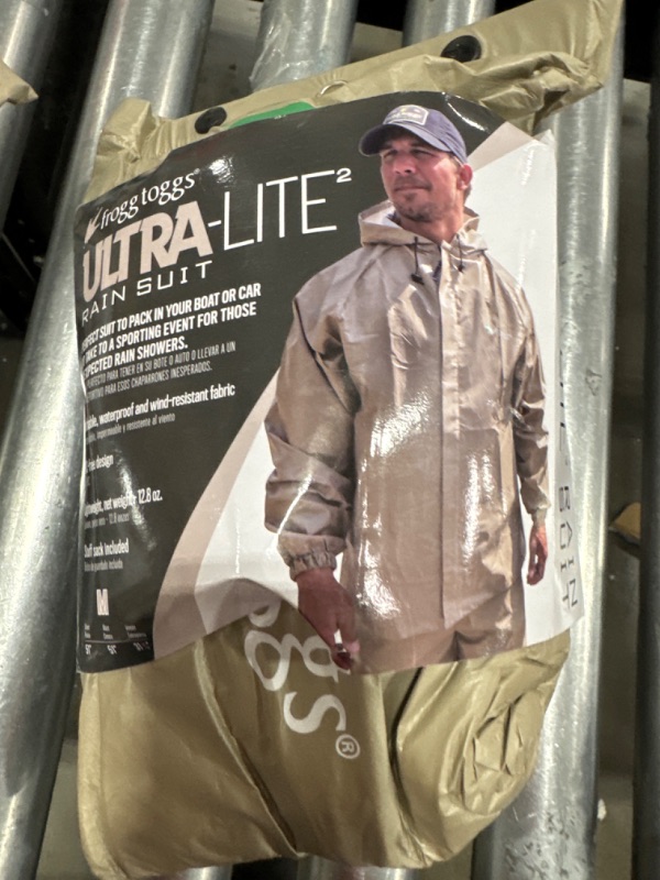 Photo 2 of FROGG TOGGS Men's Standard Ultra-Lite2 Waterproof Breathable Protective Rain Suit, Khaki, Medium