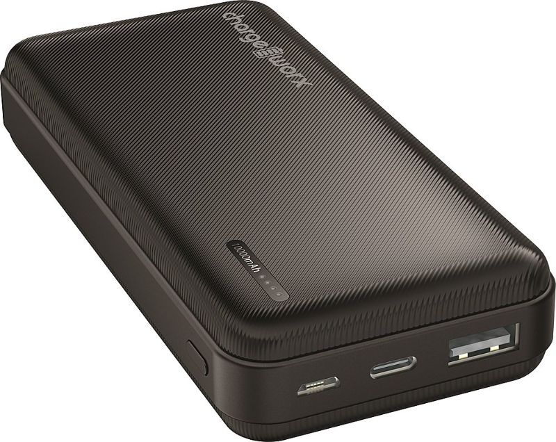 Photo 1 of Chargeworx - 10,000mAh Dual USB Power Bank - Black
