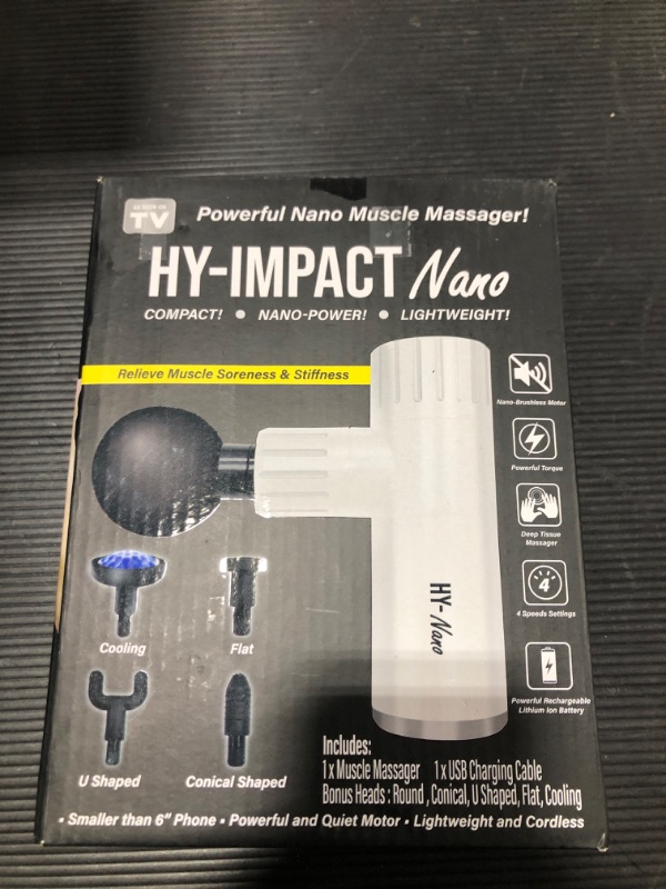 Photo 4 of HY-IMPACT Nano Pocket Sized Powerful Deep Tissue Massager- Compact Sized Portable Deep Tissue Massager