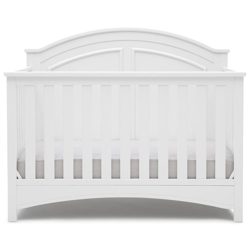 Photo 1 of Delta Children Perry 6-in-1 Convertible Crib - Greenguard Gold Certified, Bianca White