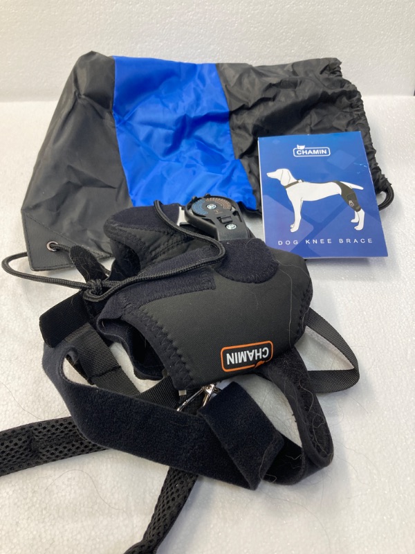 Photo 2 of CHAMIN/RISURRY Adjustable Dog Knee Brace with Extra Collar, Support for Torn Acl Hind Leg, Tear Ligament, Osteoarthritis,Rear Leg Limp, Recovery After Surgery,et?Left Leg,L?