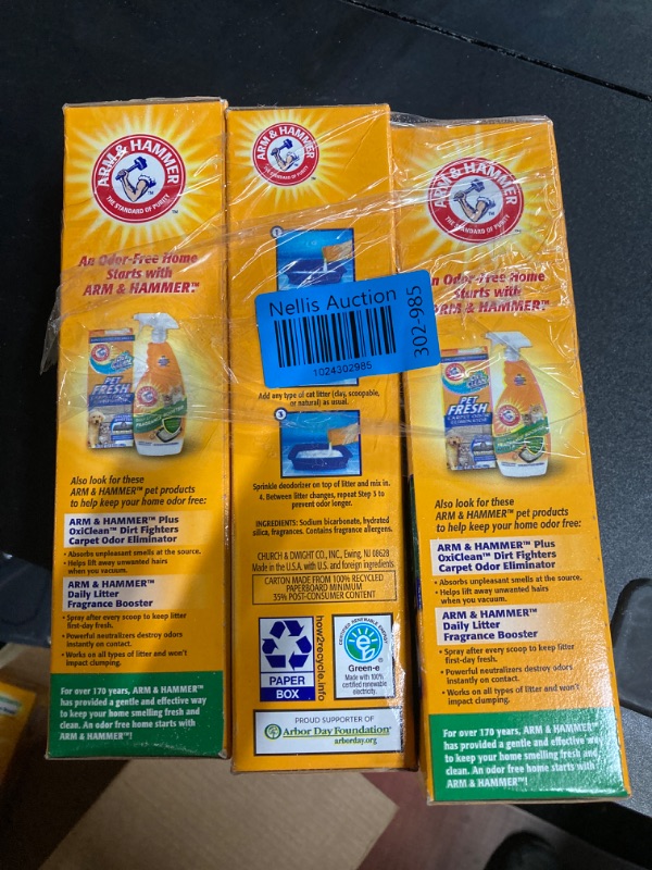 Photo 2 of (***3-Pack***)ARM & Hammer Cat Litter Deodorizer 30 oz 1.88 Pound (Pack of 1)