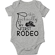 Photo 1 of AW Fashions This Is Actually My First Rodeo Baby Bodysuit Adorable Newborn Girl Boy Clothes Newborn Romper12m