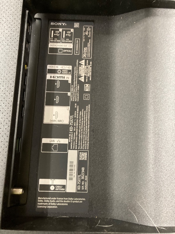 Photo 1 of Sony 75 Inch 4K Ultra HD TV X77L Series: LED Smart Google TV KD75X77L- Latest Model, Black