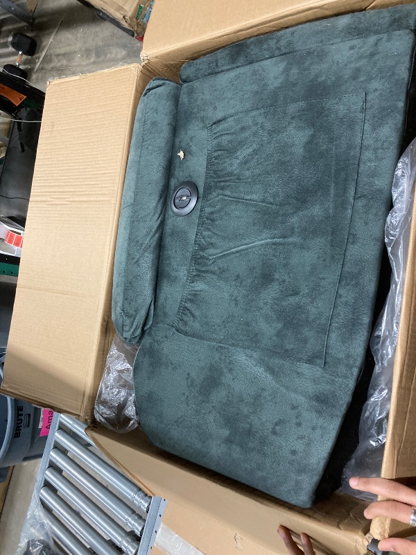 Photo 1 of CANMOV Large Power Lift Recliner Chairs with Massage and Heat for Elderly, Heavy Duty and Safety Motion Reclining Mechanism Electric Wide Recliners with USB Ports, 2 Concealed Cup Holders,Grey ( Missing 2 boxes, only box 3 of 3)