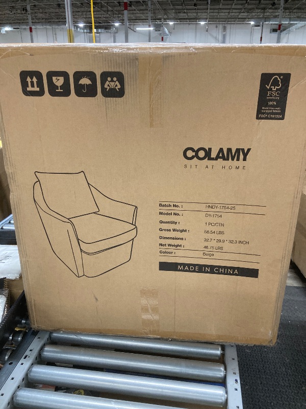Photo 1 of Colamy Sit At Home Beige Chair, Model No. DY-1754