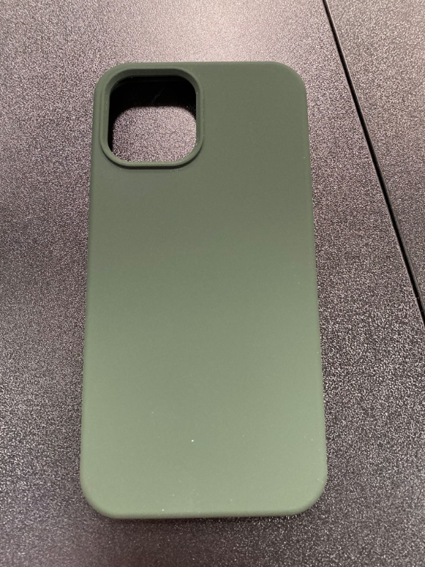 Photo 2 of [3 in 1 Compatible with iPhone 12 Pro Max Case,with 2 Screen Protectors,Liquid Silicone Shockproof Phone Case?iPhone 12 Pro Max 6.7 Inch Soft Microfiber Lining Protective Cases(Military Green)