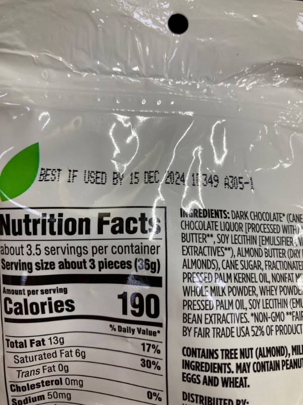 Photo 3 of 365 by Whole Foods Market, Mini Dark Chocolate Almond Butter Cups, 4.7 Ounce
