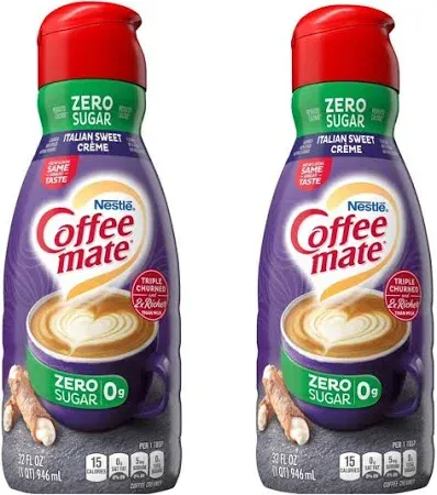 Photo 1 of Coffee Mate Sugar Free Italian Sweet Creme Coffee Creamer, 2 Pack