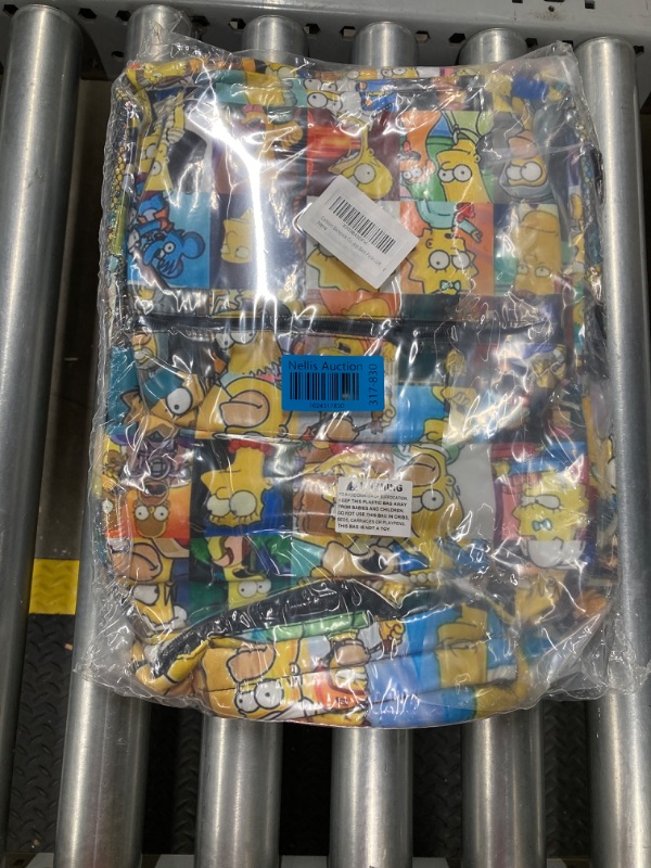 Photo 1 of *** BAG DESIGN VARIES *** Mad Engine Simpsons Character All Over Backpack One Size Multicolor