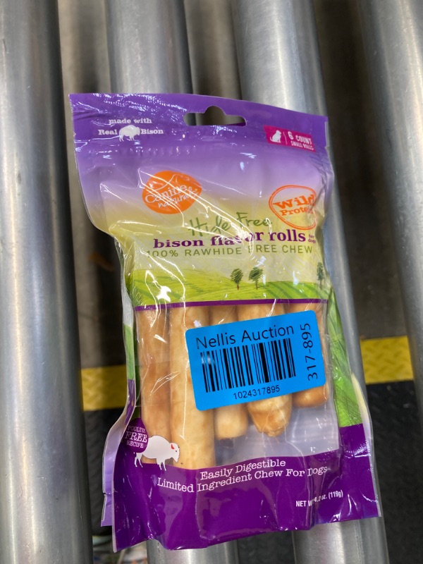 Photo 2 of *** BUNDLE OF 2 *** Canine Naturals Bison Chew - Rawhide Free Dog Treats - Made with Real Bison - Poultry Free Recipe - Easily Digestible - 6 Pack of 2.5 Inch Mini Rolls for Dogs 20lb Or Less, Bison 4.2 Ounce (Pack of 6)