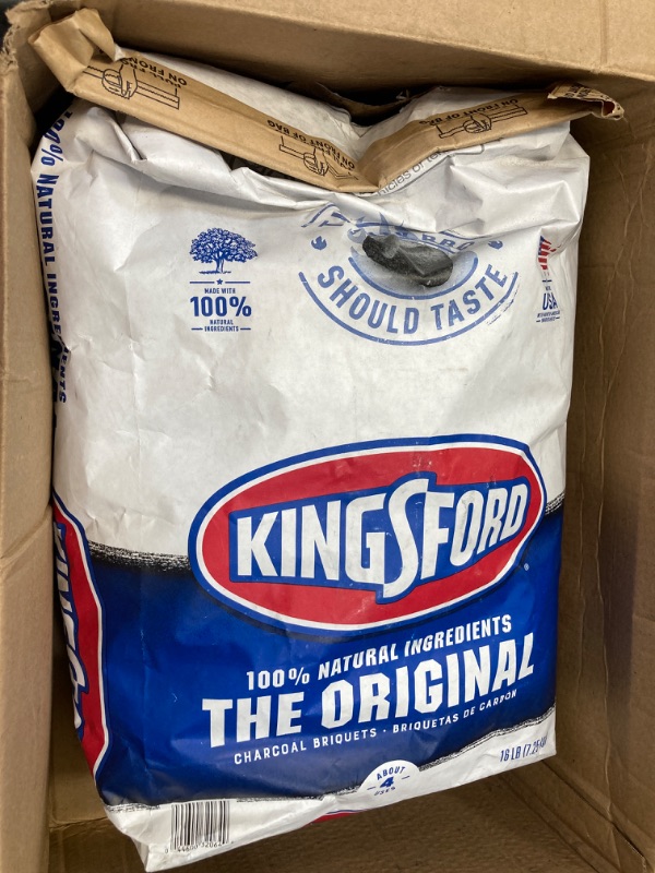 Photo 2 of Kingsford Original Charcoal Briquettes, BBQ Charcoal for Grilling, 16 Pounds (Package May Vary)