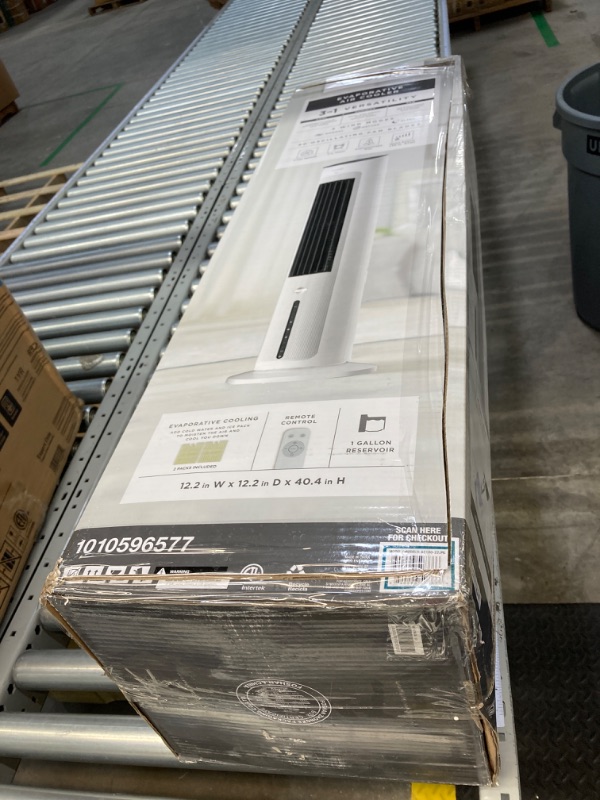 Photo 1 of 1 Gal. 200 CFM 3-Speed Tower Portable Evaporative Cooler Up to 215 sq. ft.