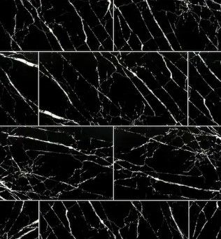 Photo 1 of Aashini Black 16 in. x 32 in. Polished Porcelain Floor and Wall Tile (14.20 sq. ft./Case)
