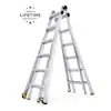 Photo 1 of 26 ft. Reach MPXW Aluminum Multi-Position Ladder with Wheels, 375 lb. Load Capacity Type IAA Duty Rating
