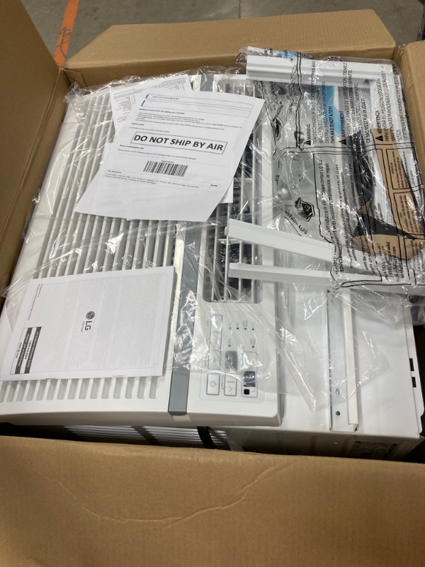 Photo 1 of LG LW1424RD, 14000 BTU, White 14,000 Window Air Conditioner, 115V, 700 Sq.Ft. (25' x 28' Room Size), Quiet Operation, Electronic Control with Remote, 3 Cooling & Fan Speeds, Auto Restart 14000 BTU Cool Only 115V White