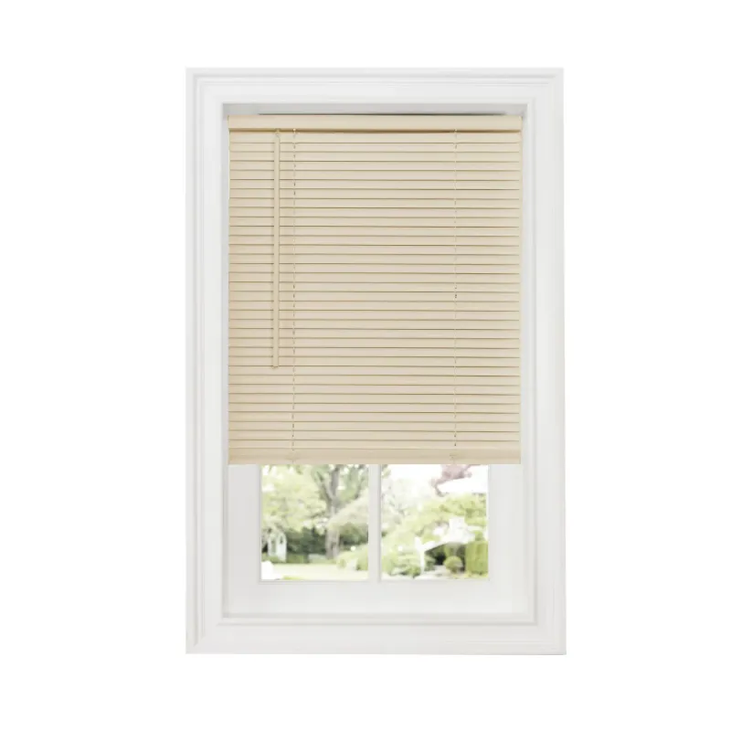 Photo 1 of Achim 1" GII Deluxe Sundown Indoor Cordless Alabaster Vinyl Room Darkening Window Mini Blind, 31" W x 64" L