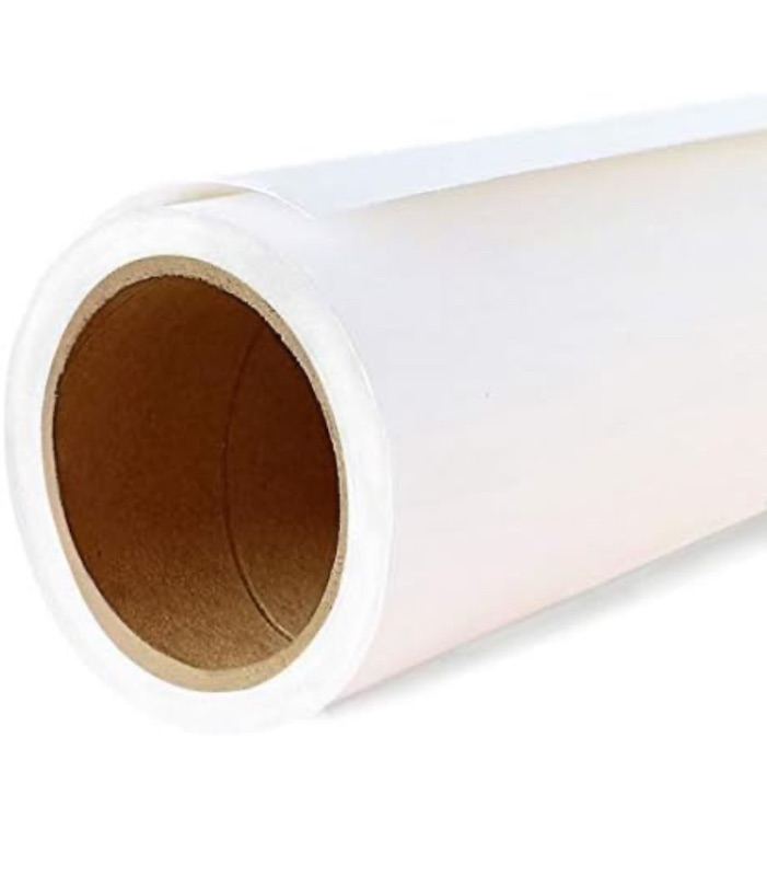 Photo 1 of Yizhily Seamless Photo Background Paper for Photography, Paper Backdrop for Photoshoot, 107" x36' (Arctic White, 107" x36')