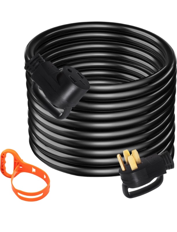 Photo 1 of 50FT 50Amp RV Extension Cord NEMA N14-50P to  CS6364, 125 / 250V Heavy Duty STW 6/3+ 8/1 RV Power Cord, for EV Charging and RV Trailer Campers