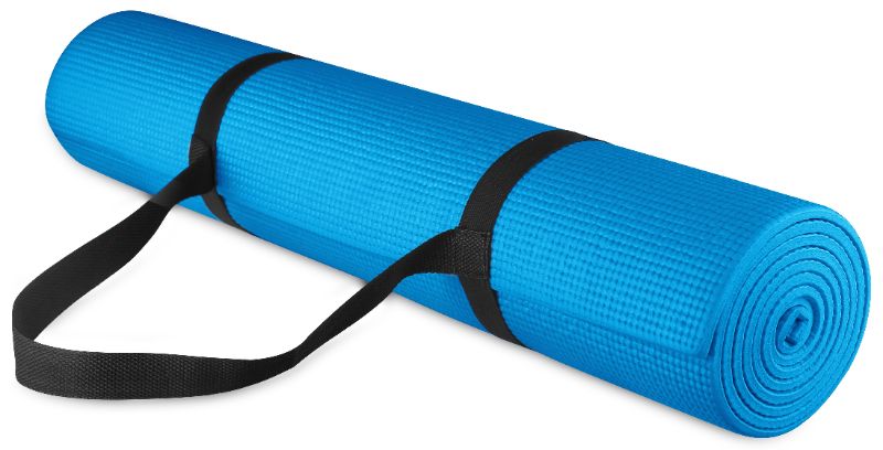 Photo 1 of Everyday Essentials 1/4-inch Thick All Purpose High Density Non-Slip Yoga Mat with Carrying Strap