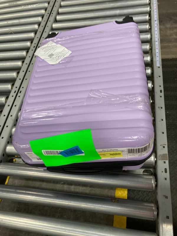 Photo 2 of ***ZIPPER BROKEN*** Travelhouse Hardshell Carry on Luggage 20" Lightweight Hardside Suitcase with Spinner Wheels.(Light Purple)